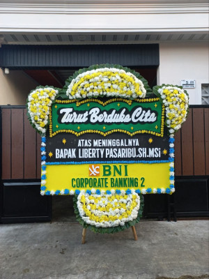 Papan Bunga Duka di Cengkareng