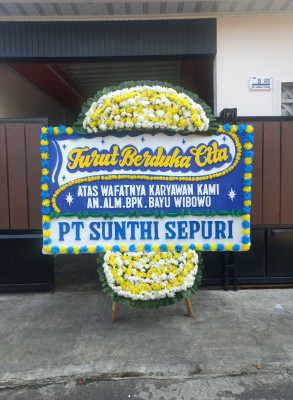Papan Bunga Duka di Cengkareng