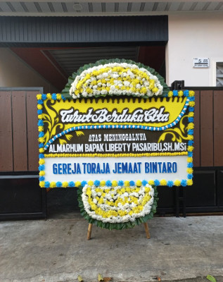 Papan Bunga Duka di Cengkareng