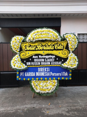 Papan Bunga Duka di Cengkareng