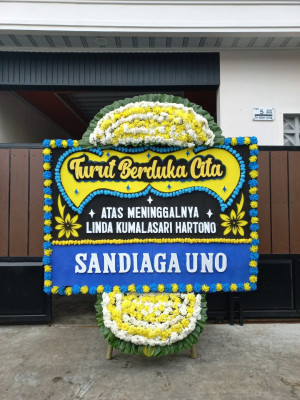 Papan Bunga Duka di Cengkareng
